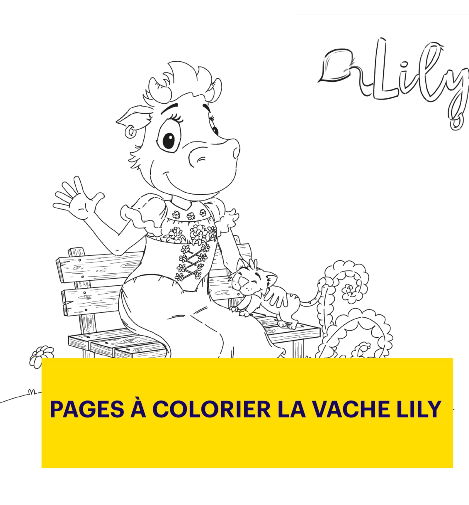 Pages à colorier La vache Lily