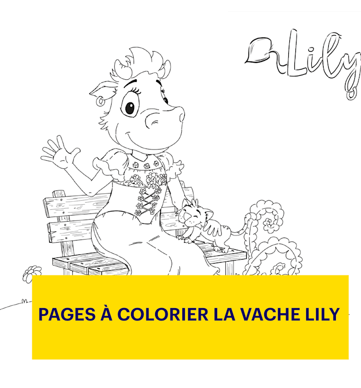 Pages à colorier la vache Lily