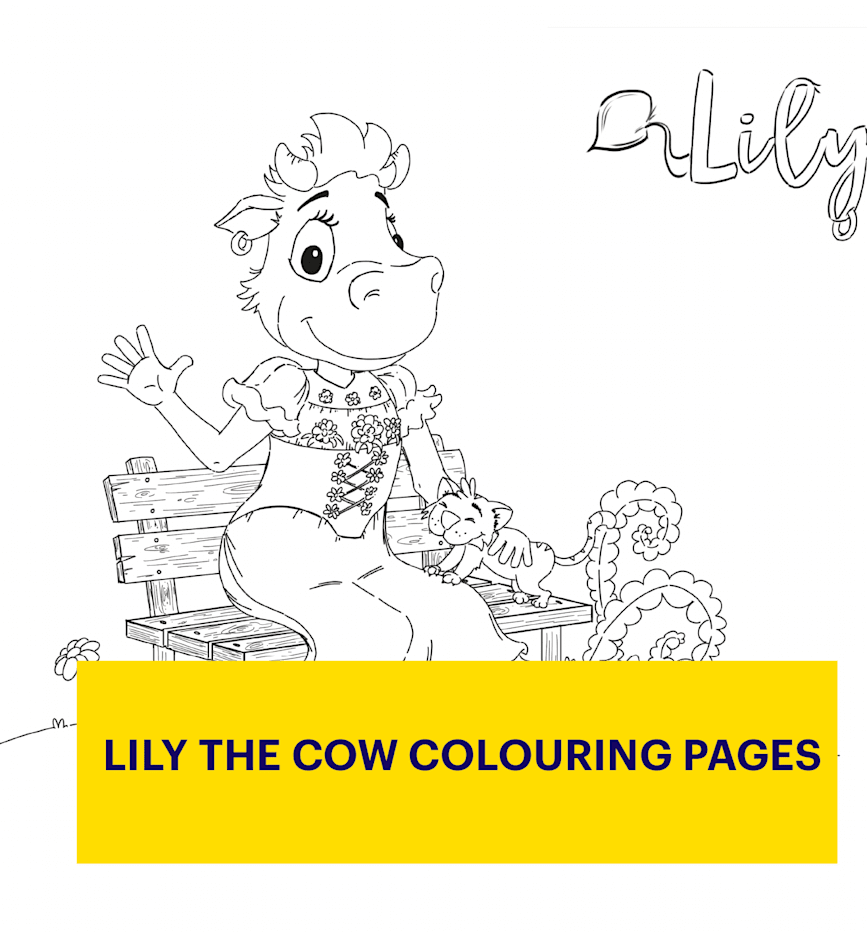 Colouring Pages Lily The Cow