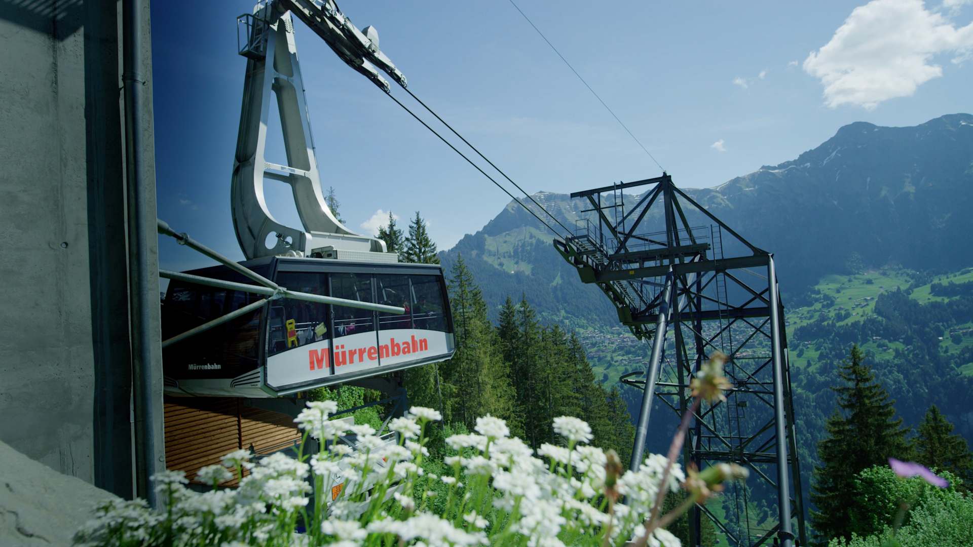 Station de vallée du chemin de fer et téléphérique Lauterbrunnen-Mürren