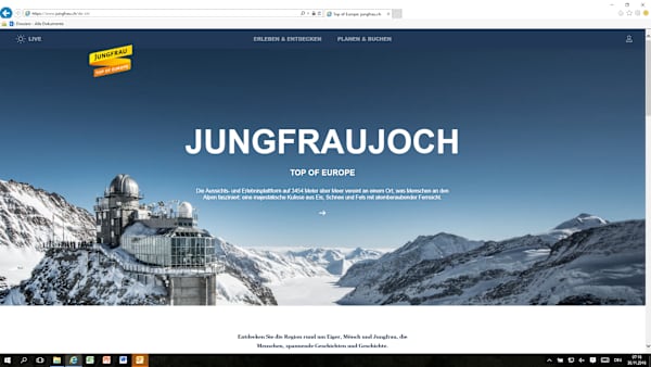 See the most accurate weather at jungfrau.ch