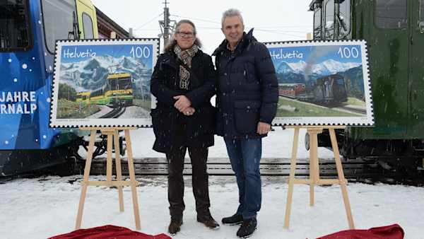 Anniversary stamps issued for Wengernalp Railway and Schynige Platte Railway
