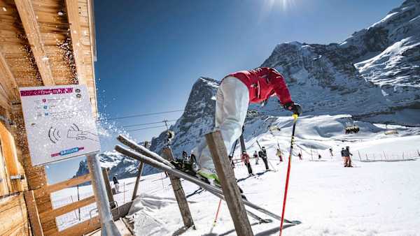 Like the World Cup stars at the Lauberhorn race course