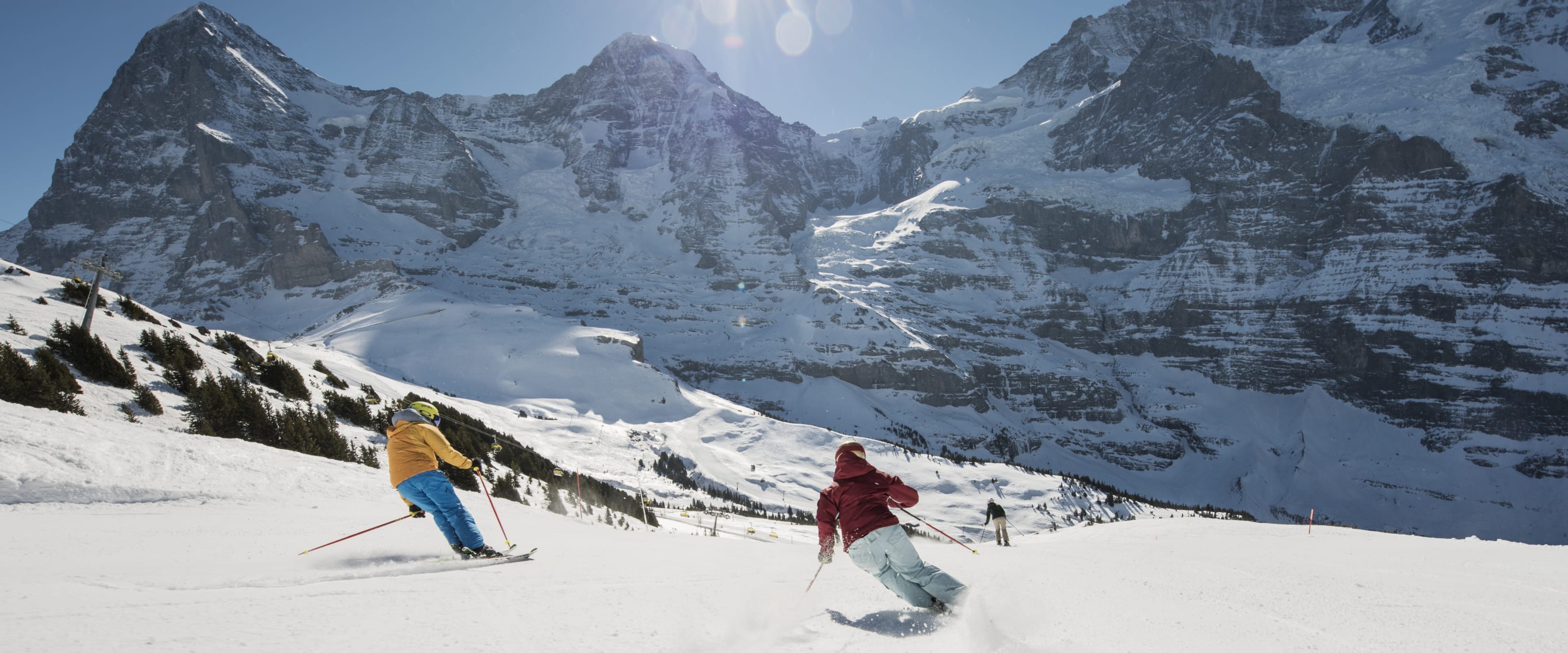 Skifahren Lauberhorn Eiger Moench Jungfraujoch 